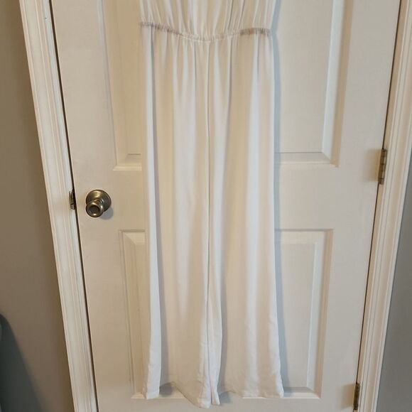 Bcbgmaxazria white jumpsuit sz xs - Picture 4 of 7